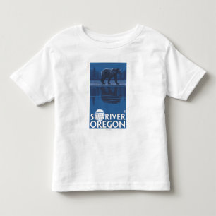Bear in Moonlight - Sun River, Oregon Toddler T-Shirt