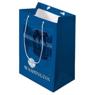 Bear in Moonlight - Washington Medium Gift Bag