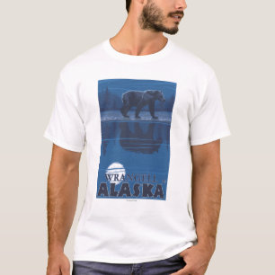 Bear in Moonlight - Wrangell, Alaska T-Shirt