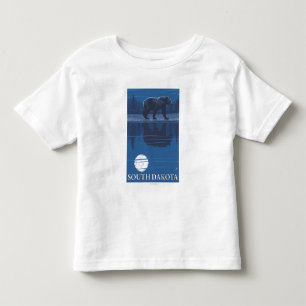 Bear in MoonlightSouth Dakota Toddler T-Shirt