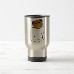 Bear in pocket travel mug