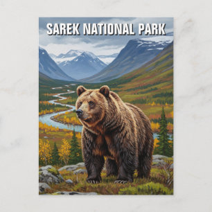 Bear in Sarek National Park Sweden Travel Postcard