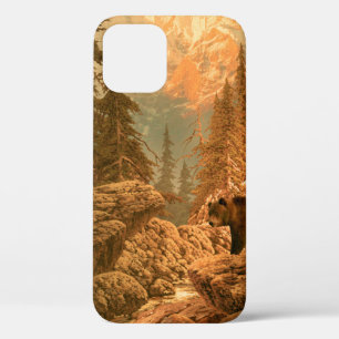 Bear in the Rocky Mountainsbear,brown,animal,grizz iPhone 12 Case