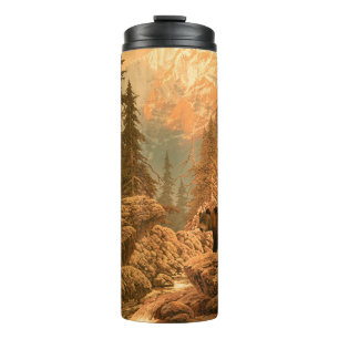 Bear in the Rocky Mountainsbear,brown,animal,grizz Thermal Tumbler