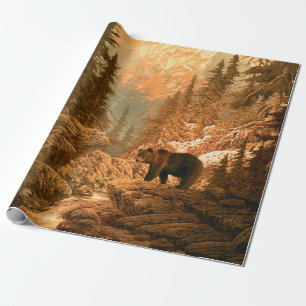 Bear in the Rocky Mountainsbear,brown,animal,grizz Wrapping Paper
