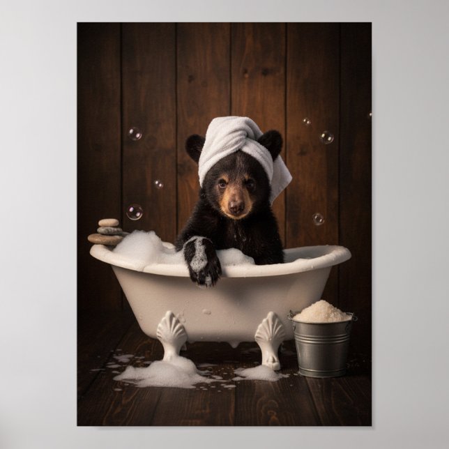 Bear in the Tub Poster (Front)