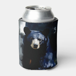 Bear in the Woods Portrait Can Cooler