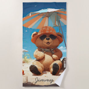 "Bear Inspired template Beach Towel