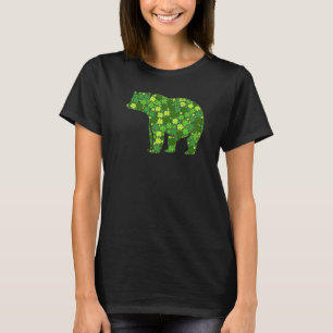 Bear Irish Lucky Green Shamrock C St Patricks Day T-Shirt