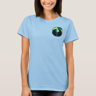Bear Jacket Women's Northern Lights Bear Jacket T-Shirt