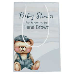 Bear Jean Baby Shower Gift Bag