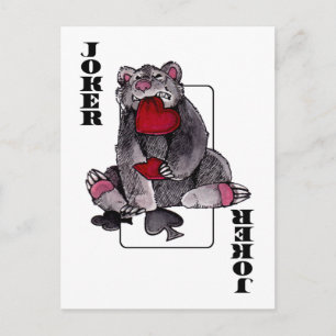 Bear Joker Postcard