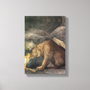 Bear Kiss Canvas Print