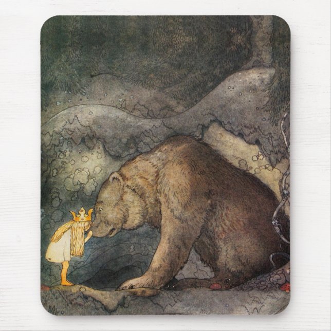 Bear Kiss Mouse Mat (Front)