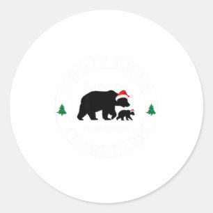 Bear Lair New Hampshire Christmas  Classic Round Sticker