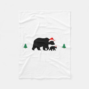 Bear Lair New Hampshire Christmas Fleece Blanket