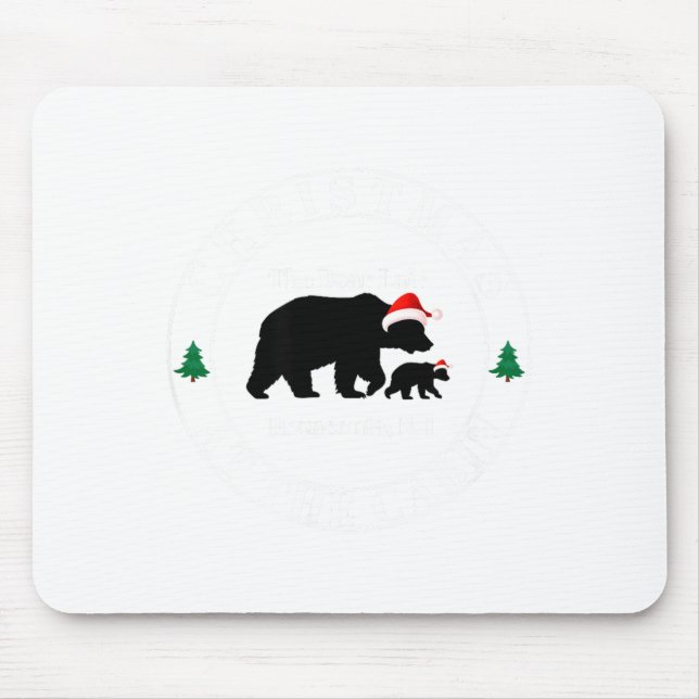 Bear Lair New Hampshire Christmas  Mouse Mat (Front)