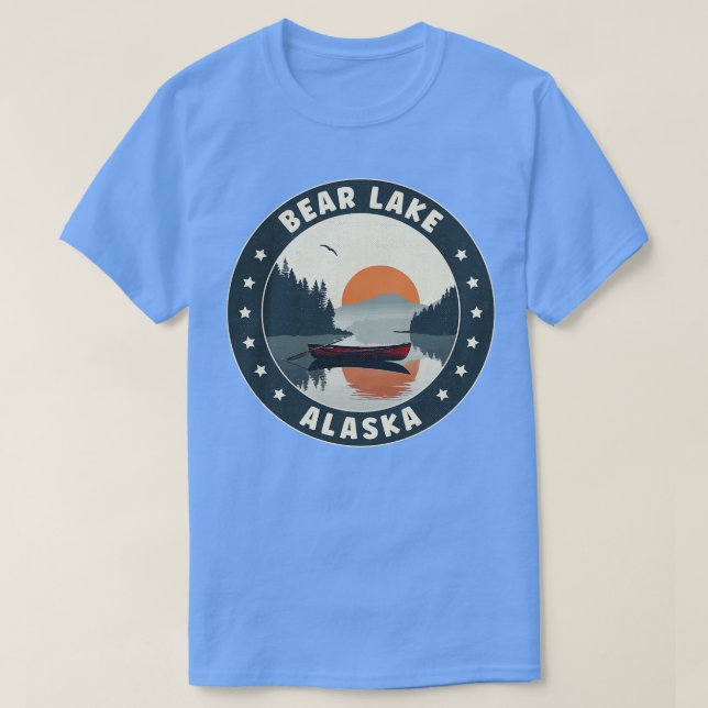 Bear Lake Alaska Sunset TShirt (Design Front)