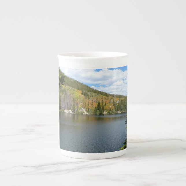 Bear Lake at Rocky Mountain National Park Bone China Mug (Front)