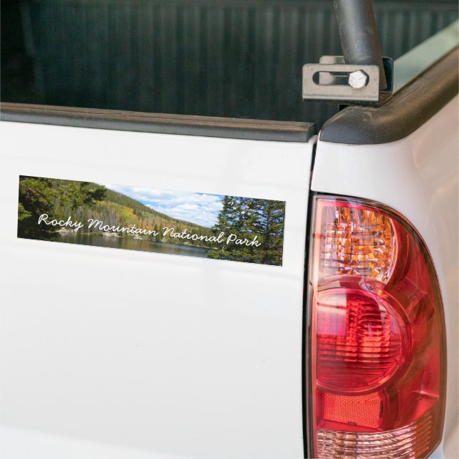 Bear Lake at Rocky Mountain National Park Bumper Sticker (On Truck)
