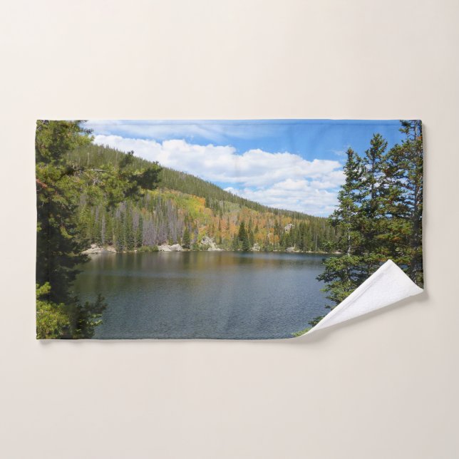 Bear Lake at Rocky Mountain National Park Hand Towel (Hand Towel)