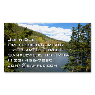 Bear Lake at Rocky Mountain National Park Magnetic Business Card