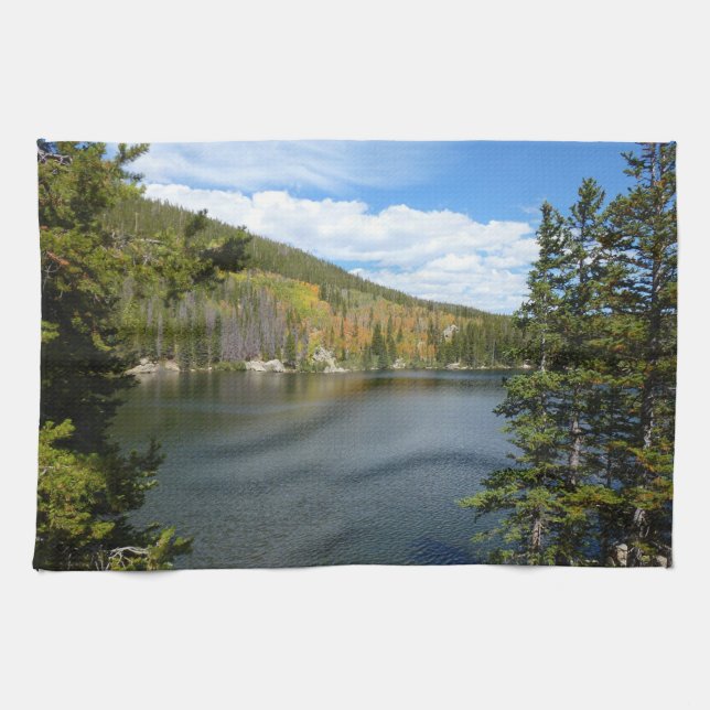 Bear Lake at Rocky Mountain National Park Tea Towel (Horizontal)