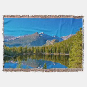 Bear Lake at Rocky Mountain National Park Throw Blanket