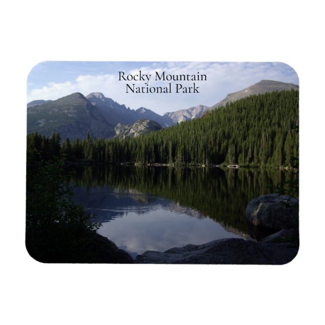 Bear Lake Longs Peak Rocky Mountain National Park Magnet (Horizontal)