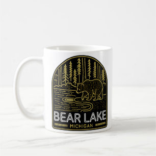 Bear Lake Michigan Vintage Neon  Coffee Mug