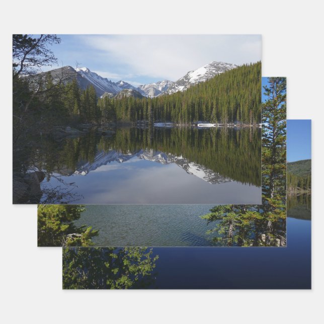 Bear Lake Reflection II Wrapping Paper Sheet (Set)