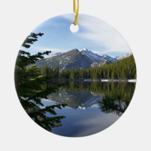 Bear Lake Reflection III Ceramic Tree Decoration