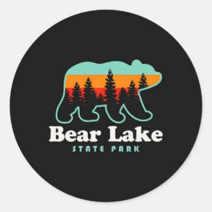 Bear Lake State Park Camping Utah Hiking  Classic Round Sticker