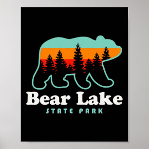 Bear Lake State Park Camping Utah Hiking Poster