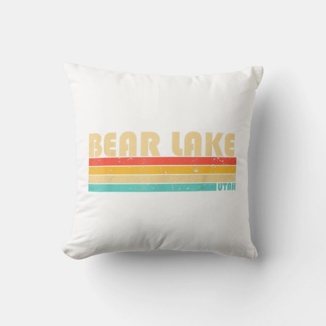BEAR LAKE UTAH Fun Fishing Camping Summer  Cushion (Front)