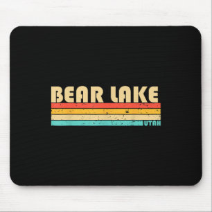 Bear Lake Utah Funny Fishing Camping Summer Mouse Mat