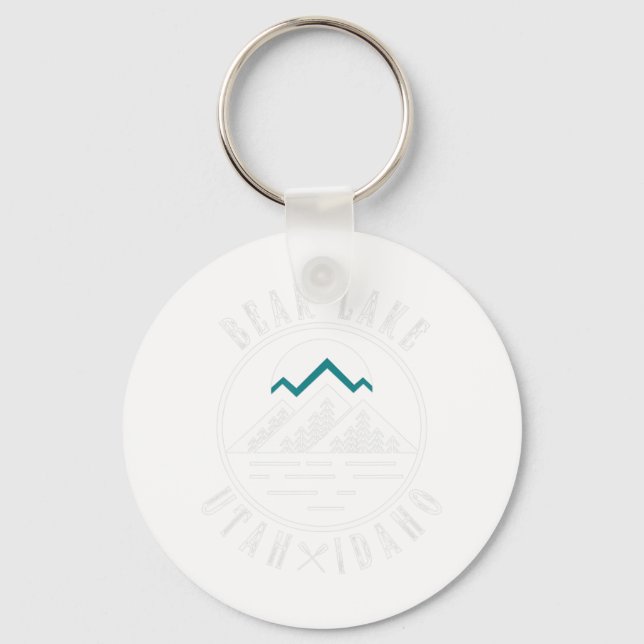 Bear Lake Utah Idaho Camping Boating  Key Ring (Front)