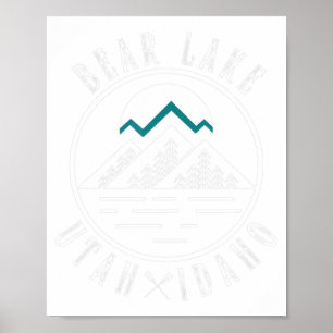 Bear Lake Utah Idaho Camping Boating Poster