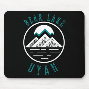 Bear Lake Utah Mountain Skiing Hiking Fishing Boat Mouse Mat