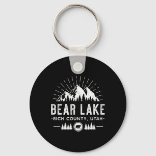 Bear Lake Utah - Mountain Skiing Hiking Fishing Key Ring