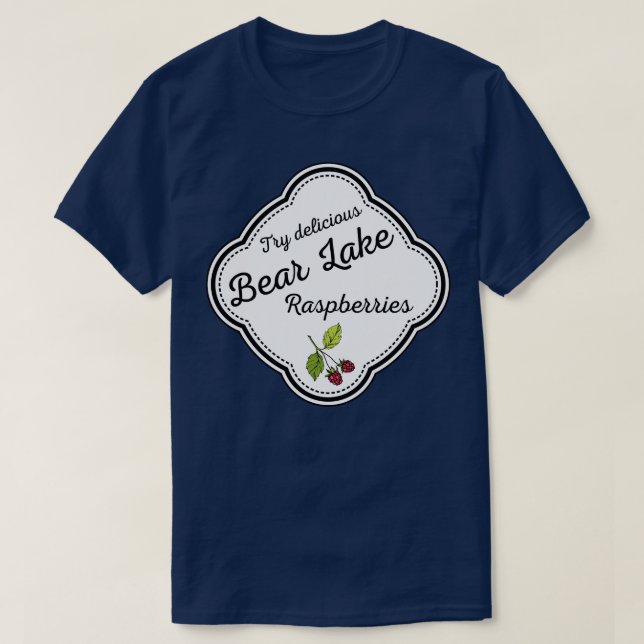 Bear Lake Utah Raspberries TShirt (Design Front)