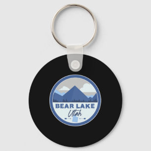 Bear Lake Utah Ut Mountains Badge Hiking Souvenir  Key Ring