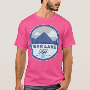 Bear Lake Utah Ut Mountains Badge Hiking Souvenir T-Shirt