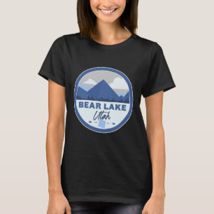 Bear Lake Utah Ut Mountains Badge Hiking Souvenir T-Shirt