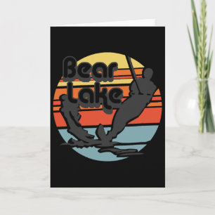 Bear Lake Utah Water Skiing Water Ski Retro Vintag Card
