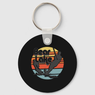 Bear Lake Utah Water Skiing Water Ski Retro Vintag Key Ring