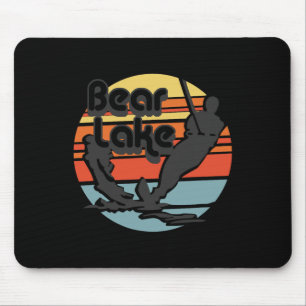 Bear Lake Utah Water Skiing Water Ski Retro Vintag Mouse Mat