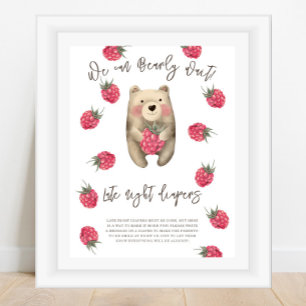 Bear - Late night diapers Poster