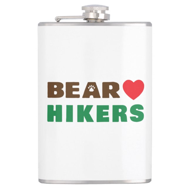 Bear love hiker flask (Front)