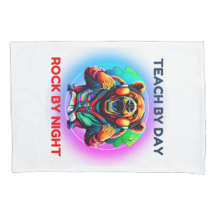 Bear love music pillowcase